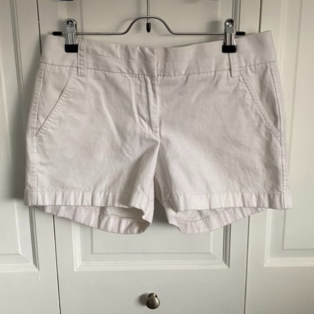 White J Crew Chino Shorts